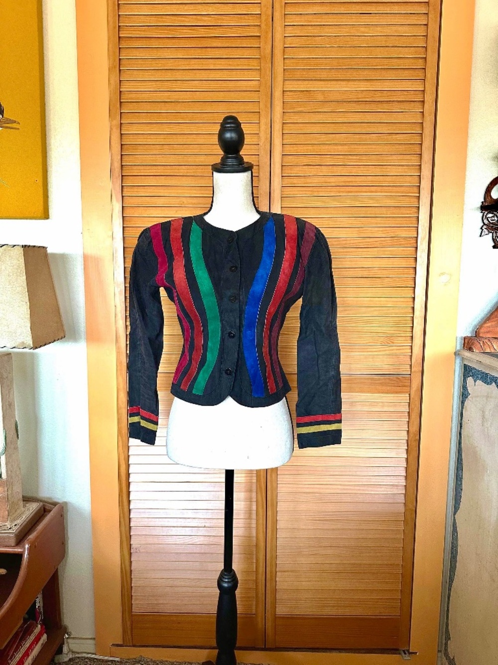 Vintage Jean Muir Suede Jacket: 1970s English Designer Fitted Coat UK 8 US 6